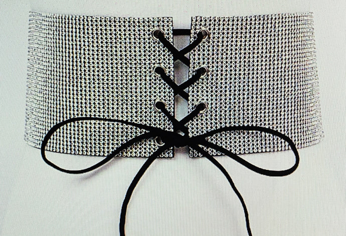 ELOQUENT RHINESTONE TIE BELT